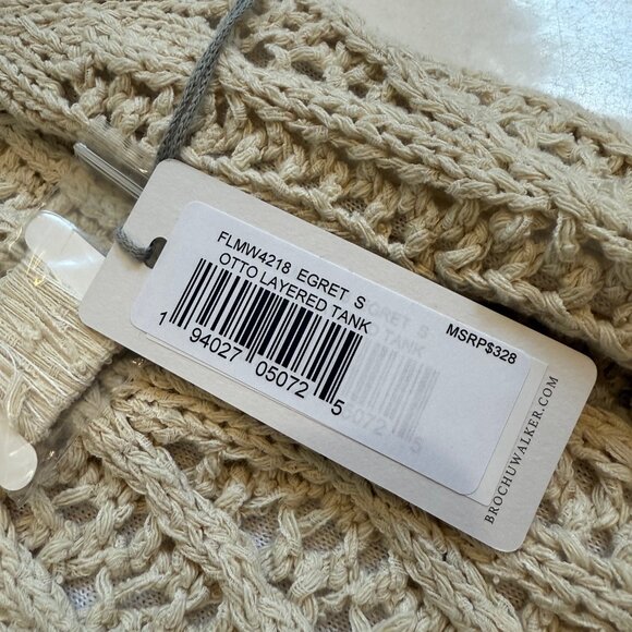 BROCHU WALKER OTTO TANK IN EGRET - SIZE SMALL - Picture 5 of 7